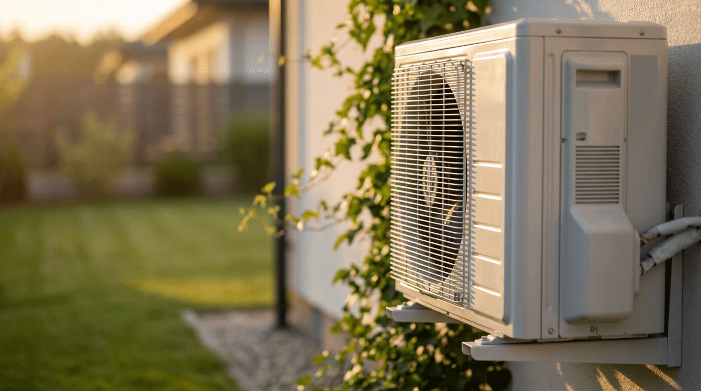 Residential HVAC unit outside a Toronto home